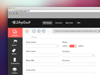 Flat admin cms subpage
