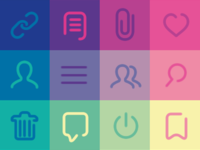 Minimal Icon set for Digital Chat app