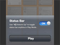 Toggle Status Bar in POP