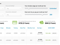 Savings Table