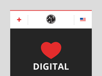 Top part of our mobile website