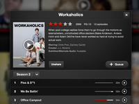 New Netflix iPad Movie/Show Modal