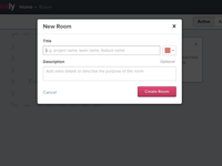New room modal