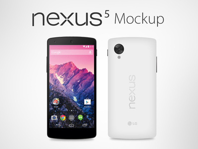 Download Vector Google Nexus 5 Mockup