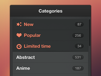 Simple category listing