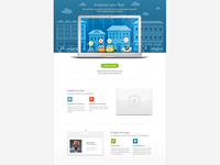 Landing page design