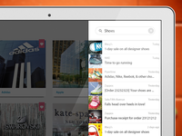 Search overlay