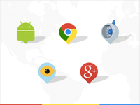 Google SXSW pins