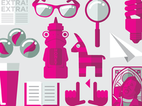 Dumb signage icons