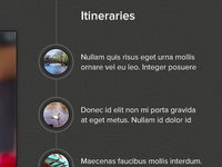 Itineraries List
