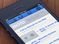 Designer News Webapp Mockup