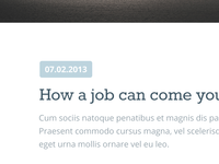 Portfolio blog