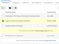 Scholarship Matches