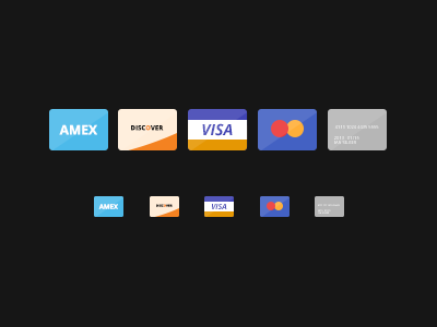 Download Freebie Flat Credit Cards