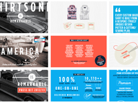 Media pack / branding deck for a US clothes company