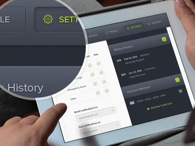 Settings-page