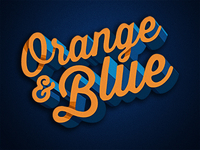 Orange And Blue