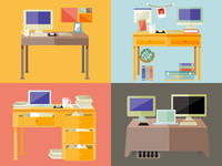 Little bitty desks