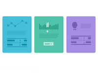 Colorful feature icons