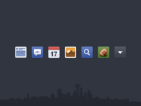 Facebook Newsfeed icons - Free PSD