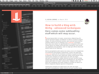 Lazy sunday blog layout attempt