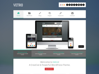 Vetro - A Flat UI WordPress Theme