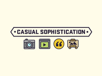 Casual Sophistication Header and Icons