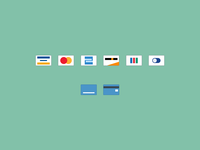 Credit Card Icons + PSD