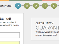 Step 1 of Signup Wizard
