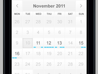 Mobile Calendar