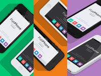 iPhone 5 Psd Flat Design Mockup