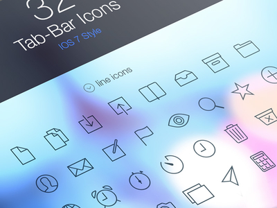 Download iOS 7 Tab Bar Icons