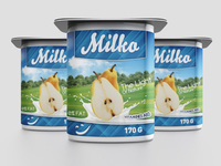 Yogurt Packaging Mockup