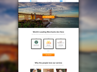 A home page for platform for rewarding loyal customers