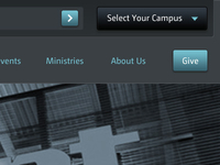 Church website top navigation
