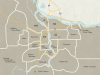 Map of Portland