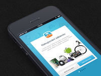 App walkthrough screen
