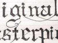 Original Masterpiece - Inked With Rough Embelishments