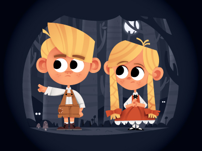 Hansel_and_gretel_dribbble_robkemerink