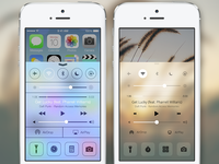 iOS 7 Control Center Redesign