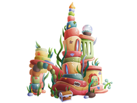 Mermaid house for Happy Builder 2