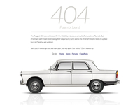 (Peugeot) 404 error page