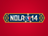 Nola Wordmark 2014 NBA All-Star Game