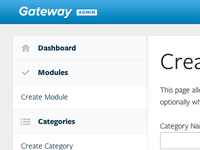 Gateway Admin Navigation