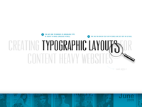 Creating Typographic Layouts for Content Heavy Websites and Apps
