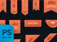 Free Ribbons (Vector / Psd )