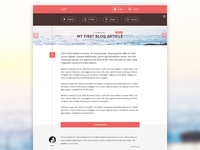 My first personal blog design