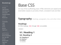 Bootstrap sidenav concept