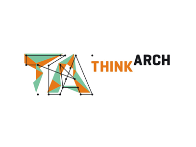 Logo Design Competition on Dribbble   Thinkarch Architecture Competition Logo Design By Alex Tass