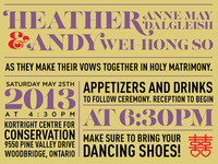 Wedding Invites - Inside